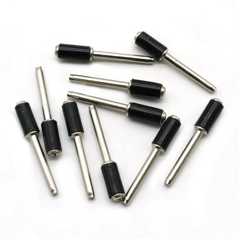 T-MAX 10 pc 1/4 Inch Rubber Mandrel Sand Drum Holder 1/8 Inch Shank for Dremel Rotary Tools - Image 3